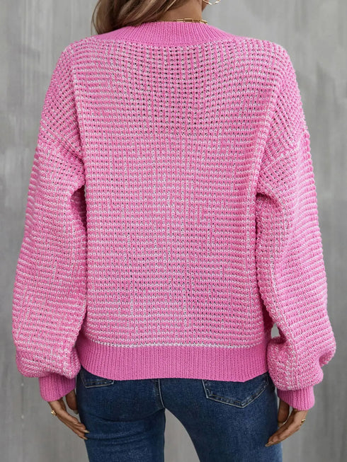 'Fauna' V-Neck Knit Cardigan - Celes Fashion